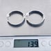 Vintage JBB Sterling Silver 925 Iolite Hoop Earrings