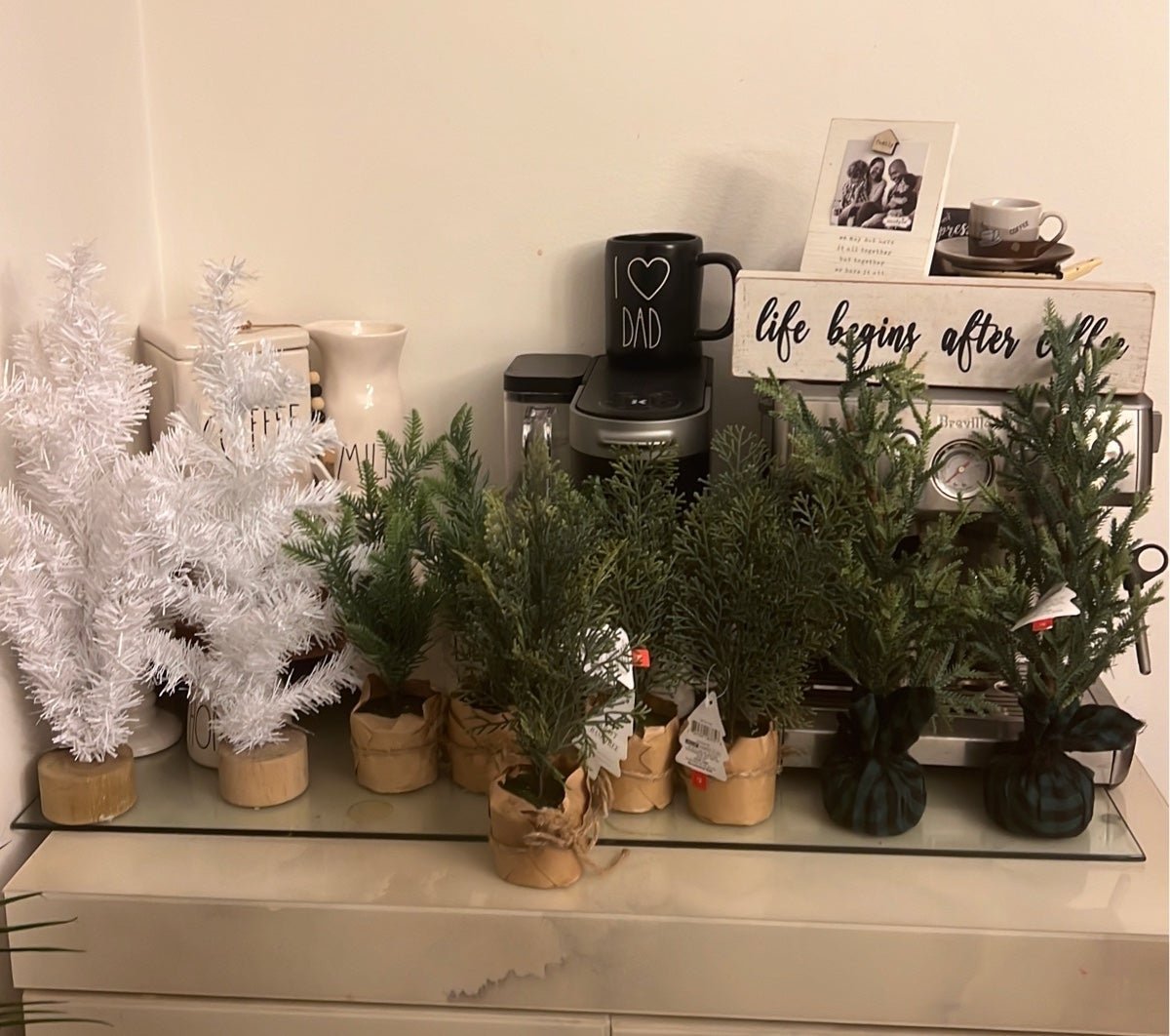 Target Kraft base trees and tinsel trees please read can be sold separately