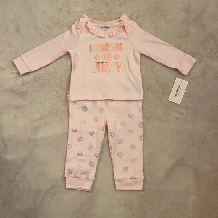 Juicy Couture Baby Girls Outfit Size 12 Months