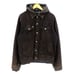 Obey Propaganda Jacket Men's Black Faded Button Down Hooded Size Medium M