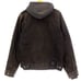 Obey Propaganda Jacket Men's Black Faded Button Down Hooded Size Medium M
