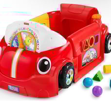 Fisher-Price Baby Toy Laugh & Learn Crawl Around Car Red Activity Center with Ed