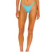 L*Space Jay Bikini Bottom Bitsy Cut in Aqua Blue Size Medium NWT