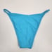 L*Space Jay Bikini Bottom Bitsy Cut in Aqua Blue Size Medium NWT