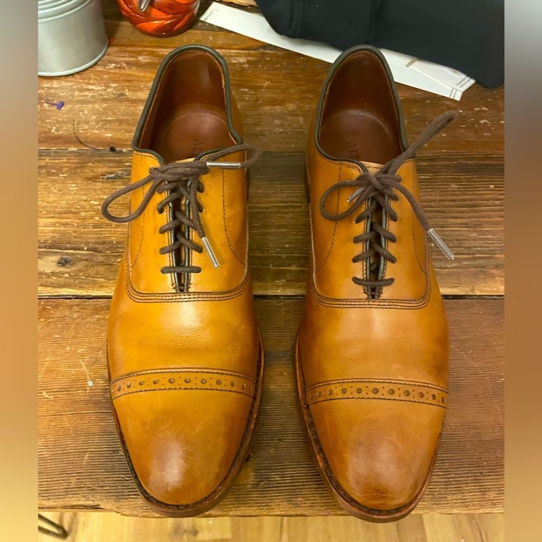 Allen Edmonds Men’s 'Fifth Avenue' Cap Toe Oxford Walnut Brown Leather size 9.5