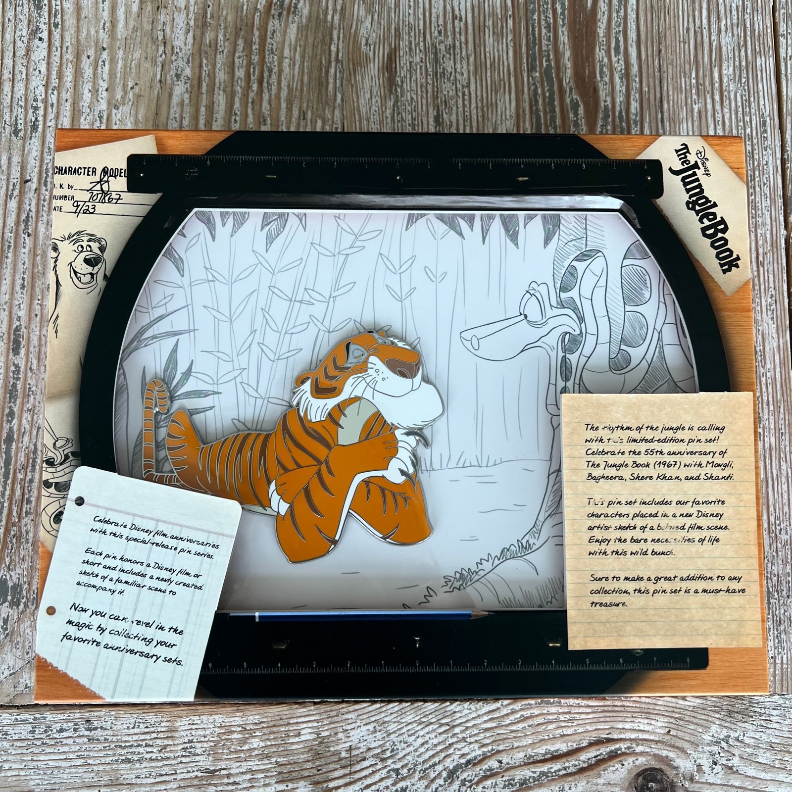JUNGLE BOOK DISNEY D23 EXPO 2022 PIN SET LIMITED EDITION ANNEX OF 100