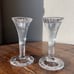 Set of 2, Marquis by Waterford ribbed Taper candle holder