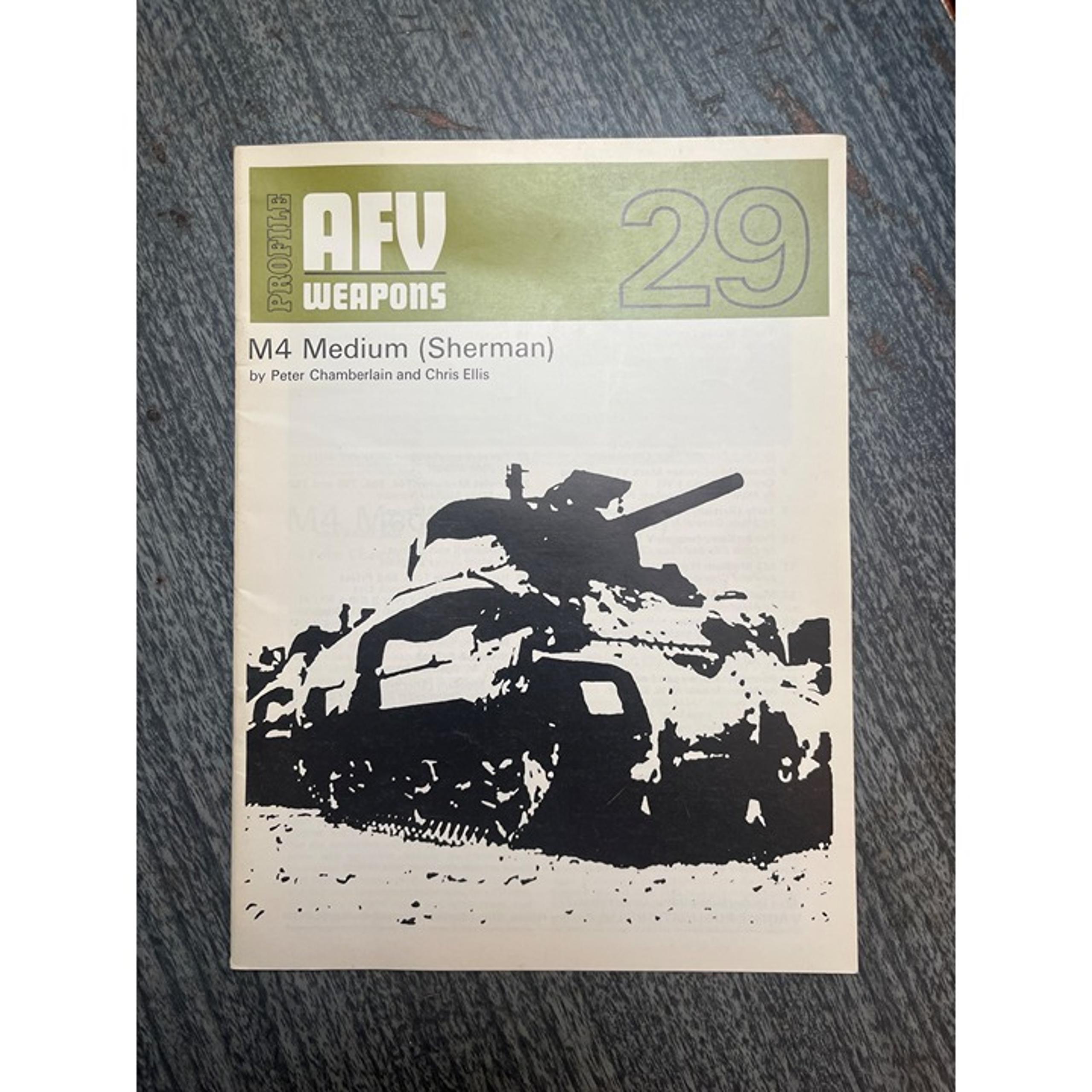 Profile AFV Weapons 29 M4 Medium Sherman Peter Chamberlain Vintage Military