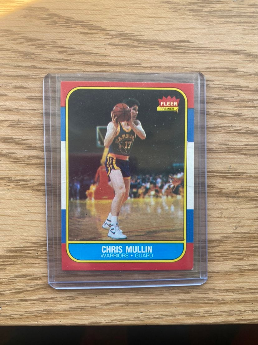 1986 Fleer #77 Chris Mullin Rookie Card