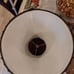 Elegant Brown Lampshade with Turquoise Accents