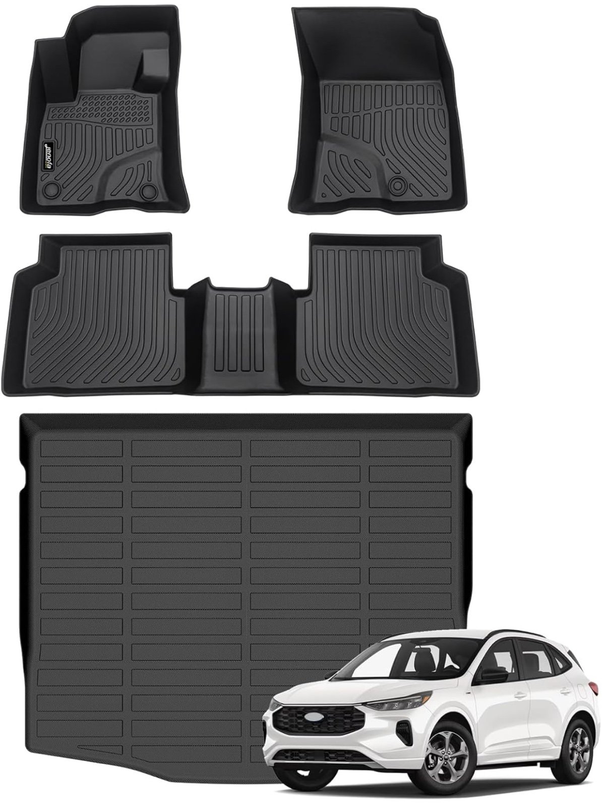 Car Floor Mats & Cargo Liner for 2020-2024 2025 Ford Escape (NO Hybrid) All Weat