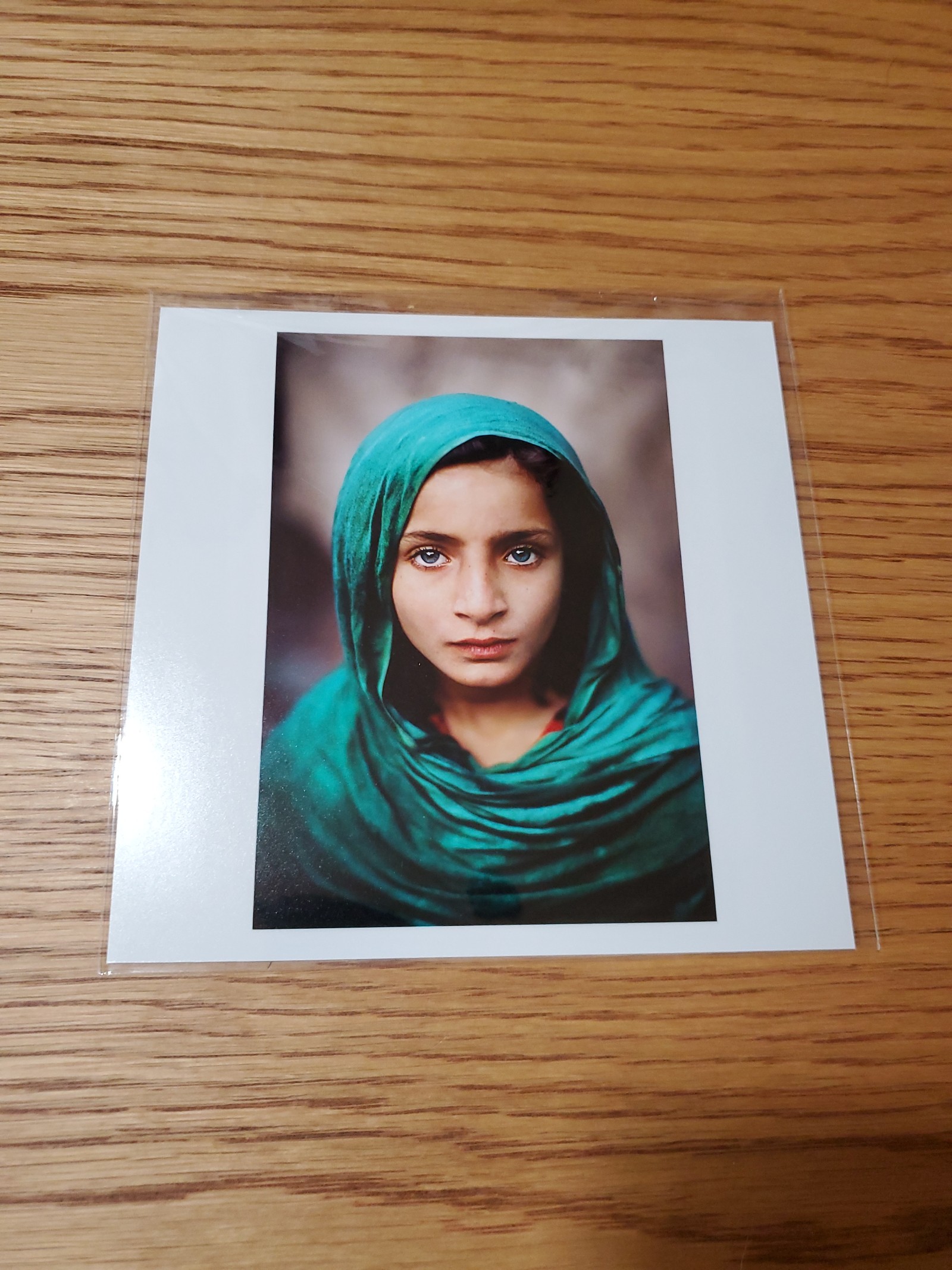 Steve McCurry Square Photo Print. Afghan refugee