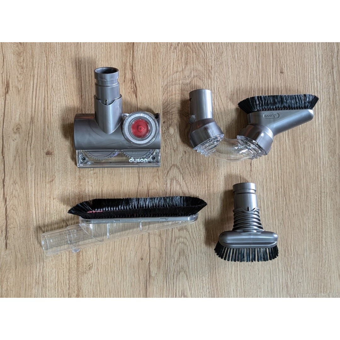 LOT OF 4 Dyson Ball VACUUM ATTACHMENTS Tools Tangle Free Turbine + 3 Brushes