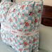 2 Cath Kidston 'DAISY ROSE CHECK' - BLUE Euro ZIP CLOSURE Pillow Shams Set NWT!