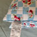 2 Cath Kidston 'DAISY ROSE CHECK' - BLUE Euro ZIP CLOSURE Pillow Shams Set NWT!