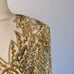 Vintage 1980s Beaded Cocktail Dress sz M