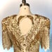 Vintage 1980s Beaded Cocktail Dress sz M