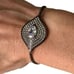 QVC Joan Boyce Evil Eye Angel Eye Gunmetal Bracelet Crystal Bracelet NEW