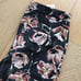 NWT Cambio black and mauve pink floral Capri pants