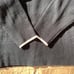 Simple Retro Selena 100% Wool Black + Cream Sweater w/ Rose Buttons, Size S, NWT