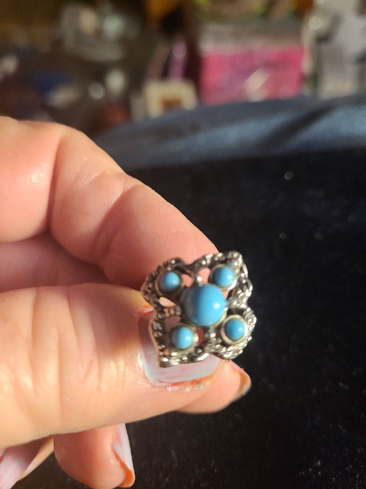 Sarah coventry deals turquoise ring