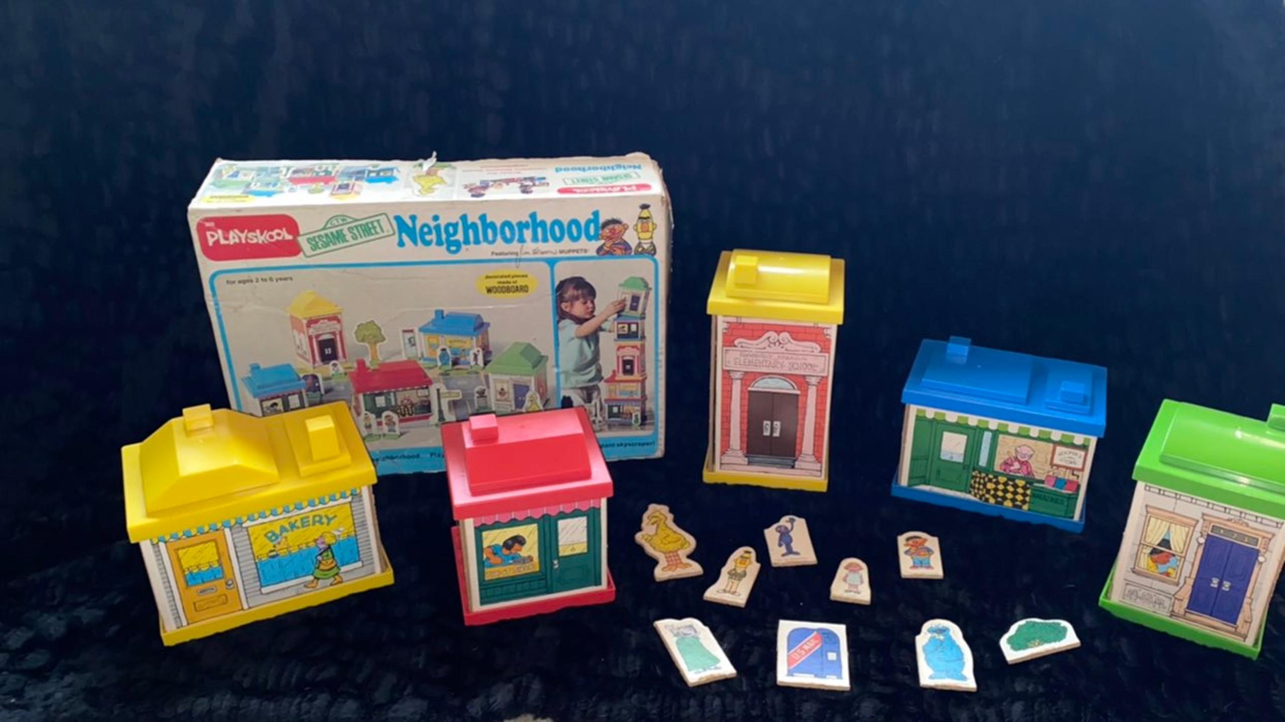 Vintage Playskool Sesame Street Playset