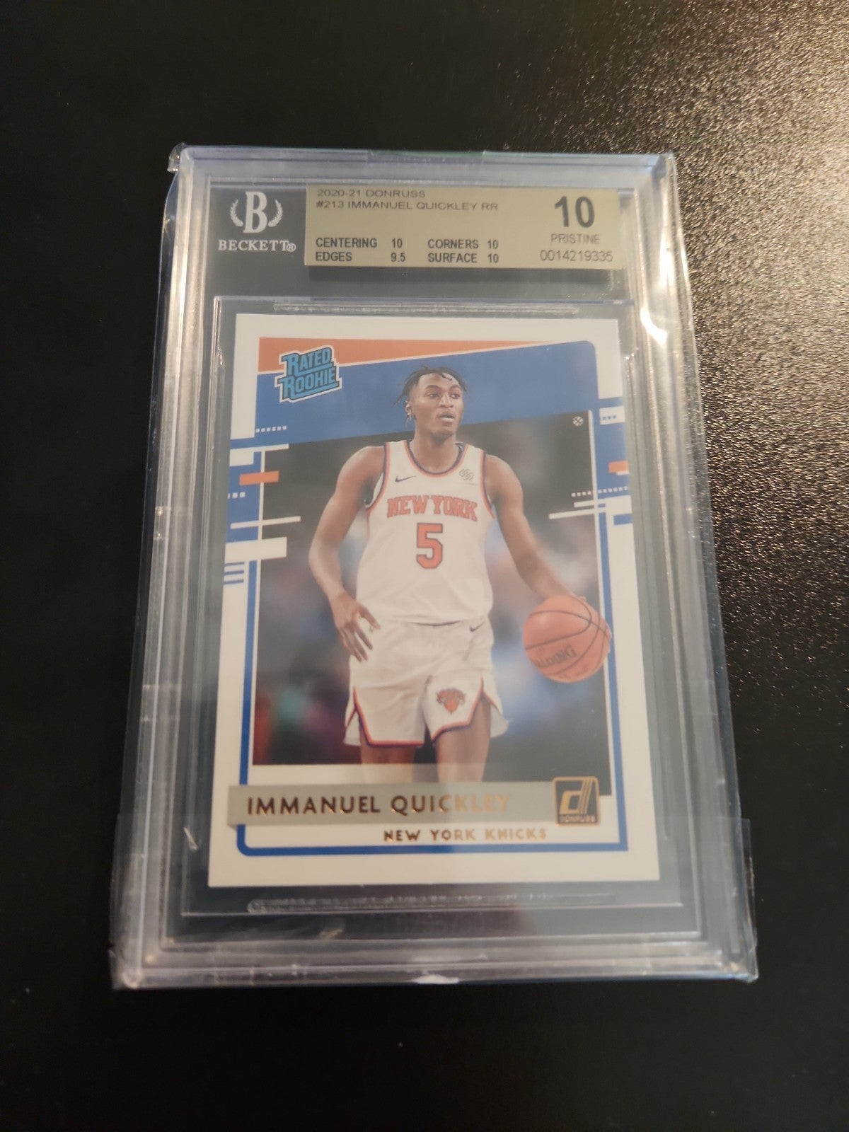 2020-21 Immanuel Quickley Donruss BGS 10 3 10's