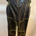 I.am.Gia Nora Faux Leather Cutout Pant Black Straight Leg Size Large