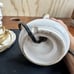 Vintage Capodimonte Style White Porcelain Table Lamp With Roses Set of 2 *Works*