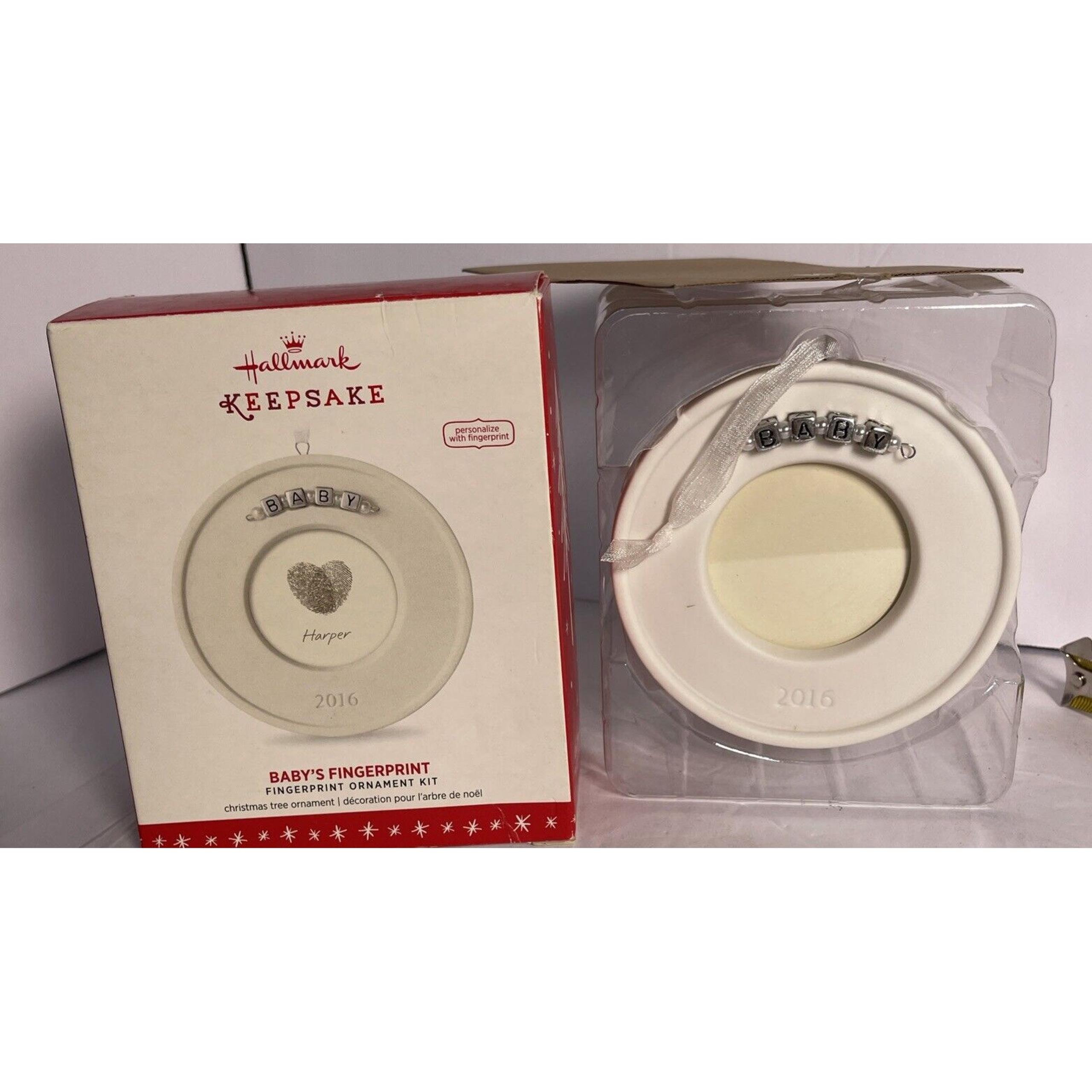 2016 Hallmark Keepsake Ornament "Baby's Fingerprint" New