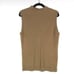Elie Tahari Natalia Sleeveless Turtleneck Ribbed Merino Wool Sweater XL