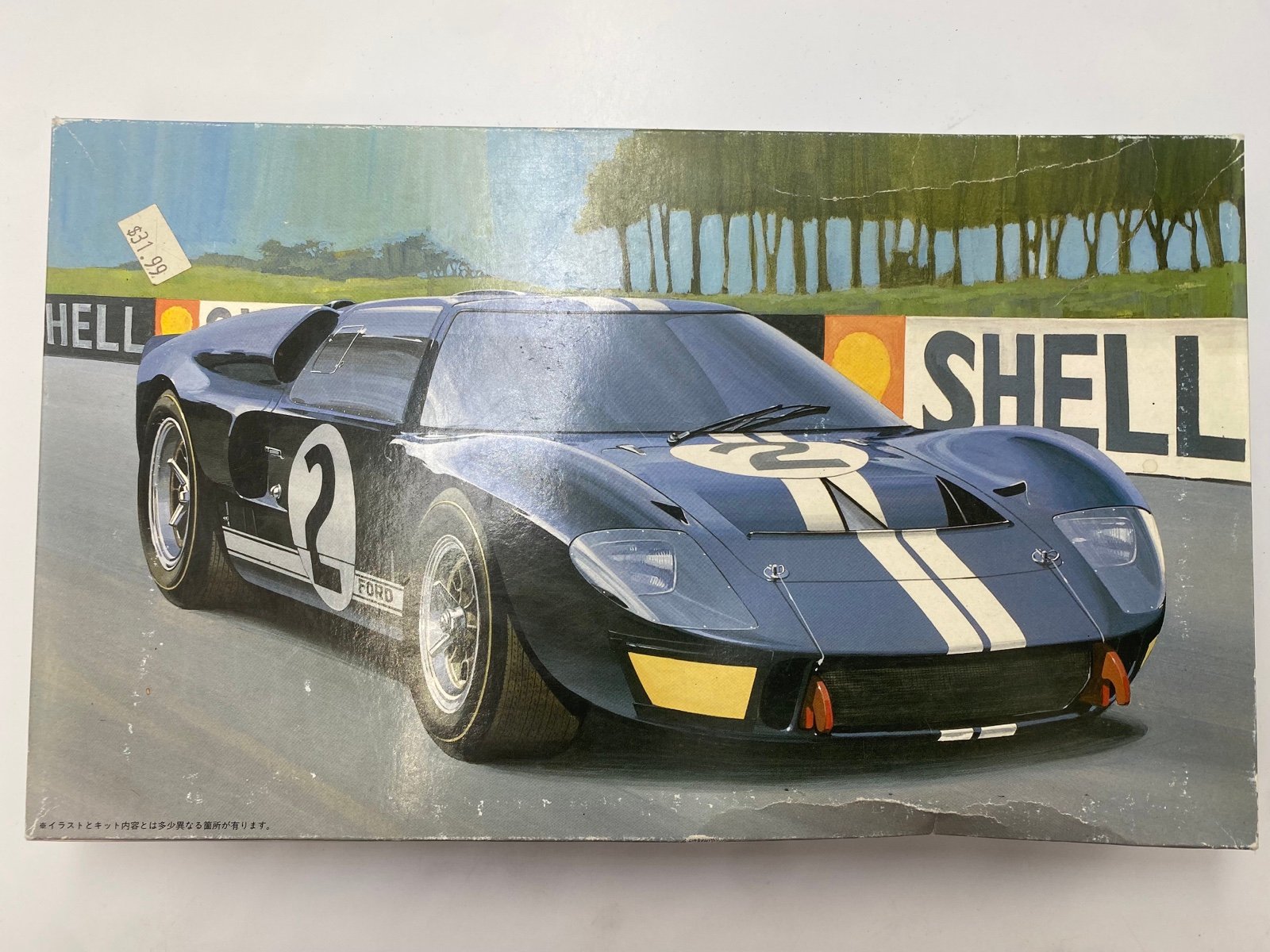 FUJIMI Ford GT40 Mark II '66 Le Mans 1/24 Model Kit 12101-2000 GT 40 INCOMPLETE!