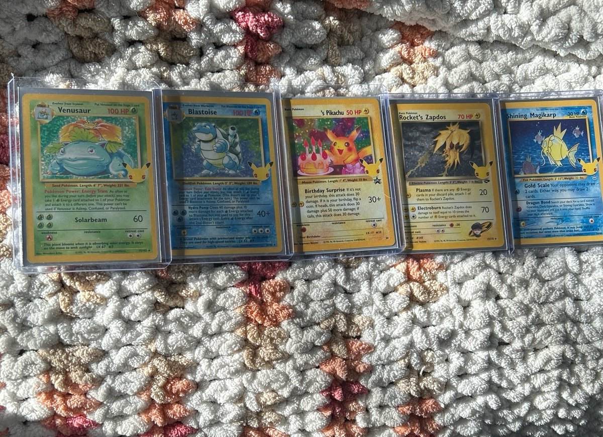 Pokemon cards 25th aniversary