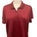 adidas - NWT Golf Women's ClimaLite Cardinal Red sz XL Textured Stripe Polo