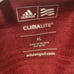 adidas - NWT Golf Women's ClimaLite Cardinal Red sz XL Textured Stripe Polo