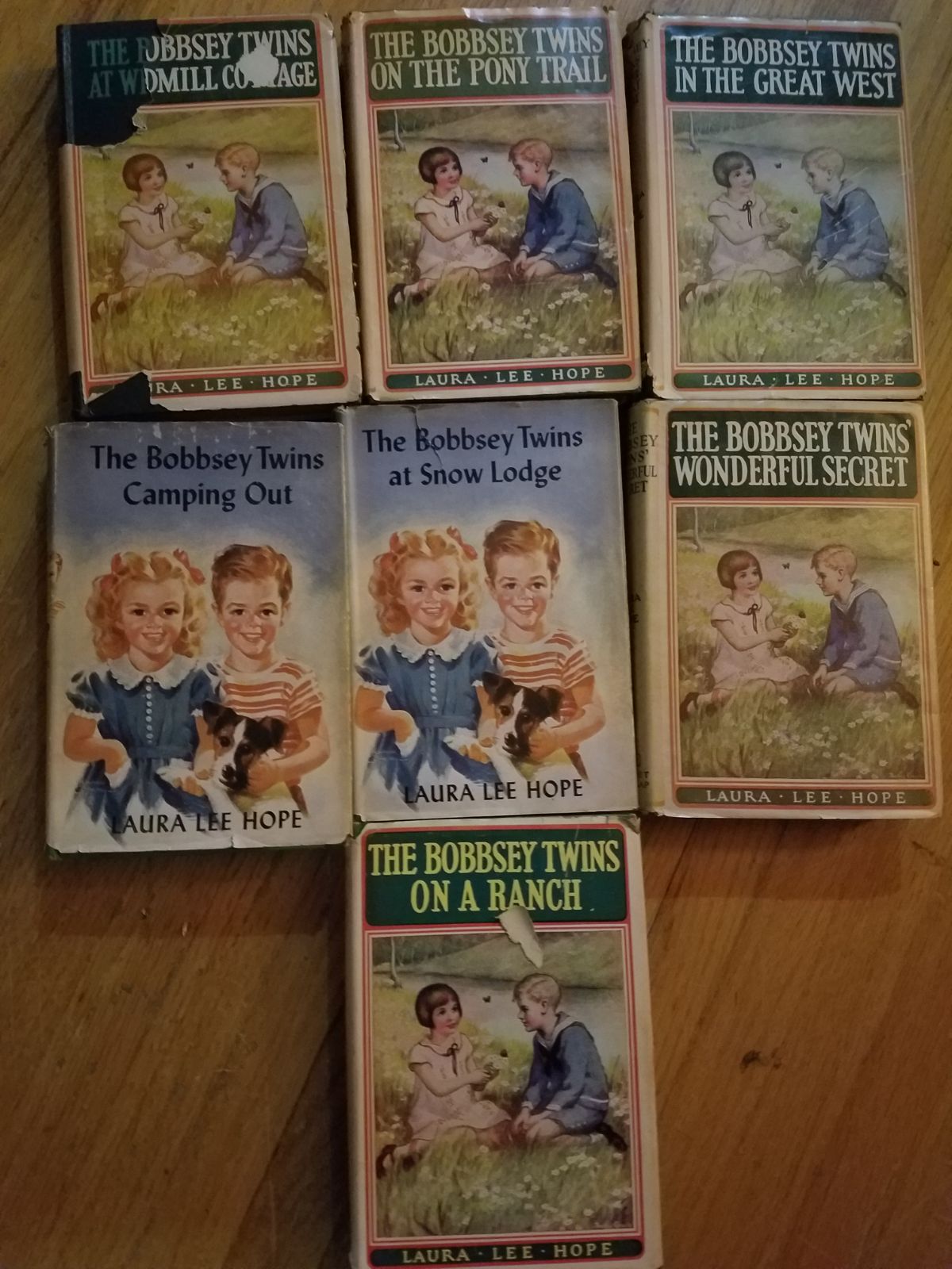 7 Vintage Books Bobbsey Twins