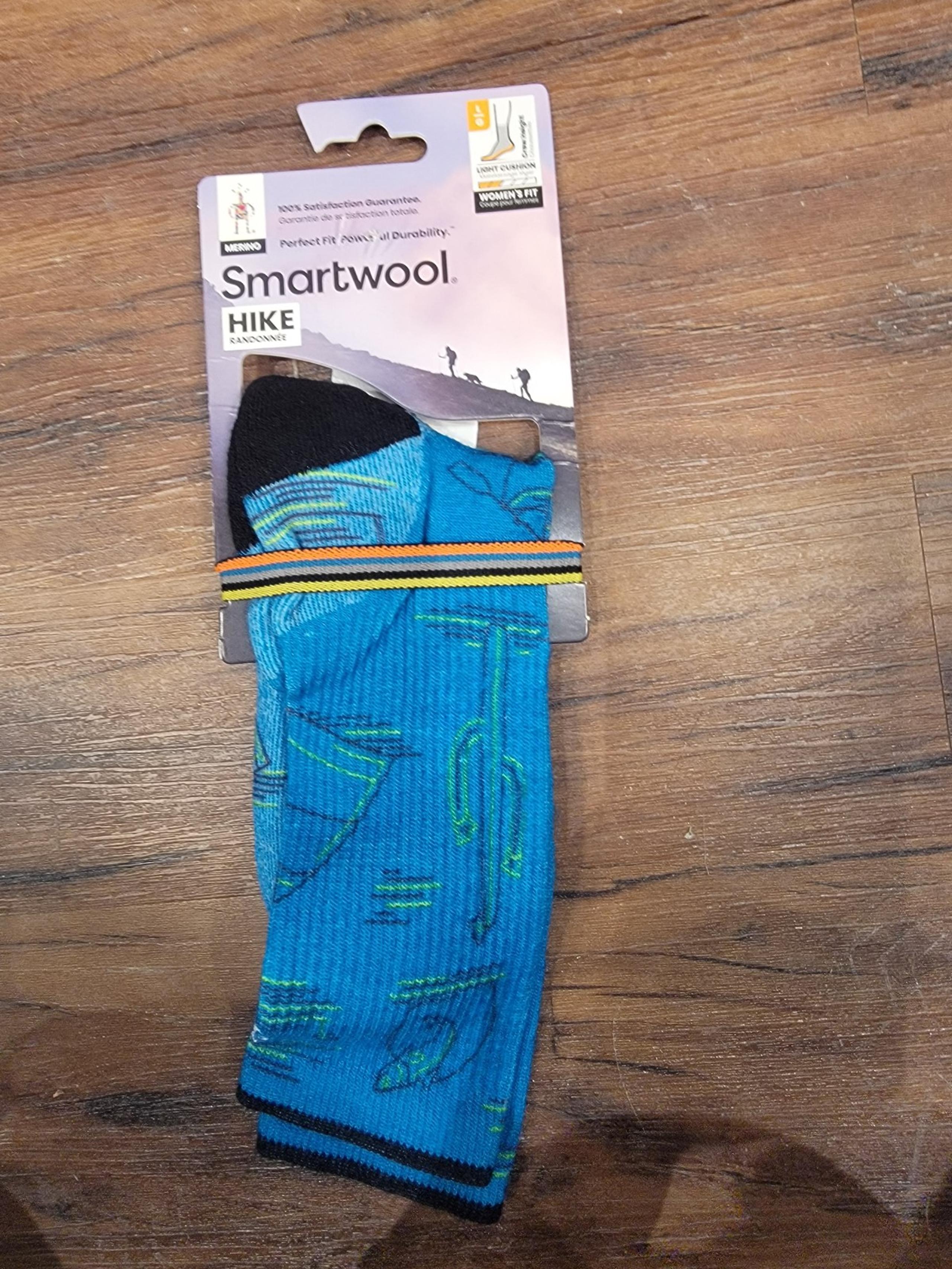 Smartwool Oasis Hike Light Cushioned LT River Print Socks Size L