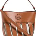 Tory Burch Women's Small McGraw Stripe Die Cut Bucket Bag