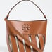 Tory Burch Women's Small McGraw Stripe Die Cut Bucket Bag