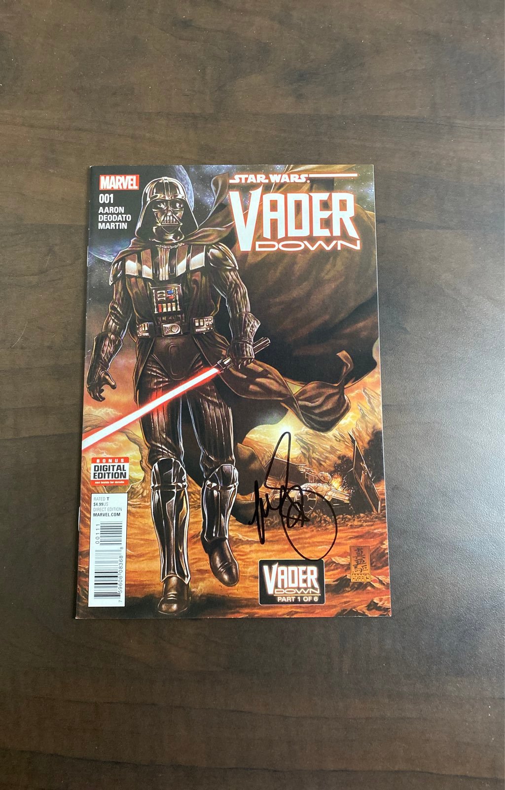 Star Wars Vader Down #1 Signed by Mark Brooks