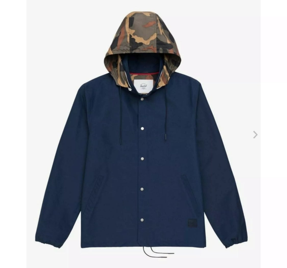 Mens Herschel Supply Hood Coach Jacket L