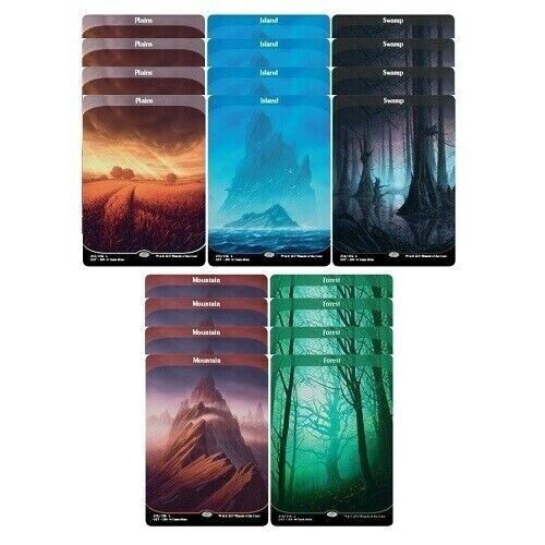 20 Unstable UST Full Art Basic Land - 4 complete set (4x each) magic MTG Mint