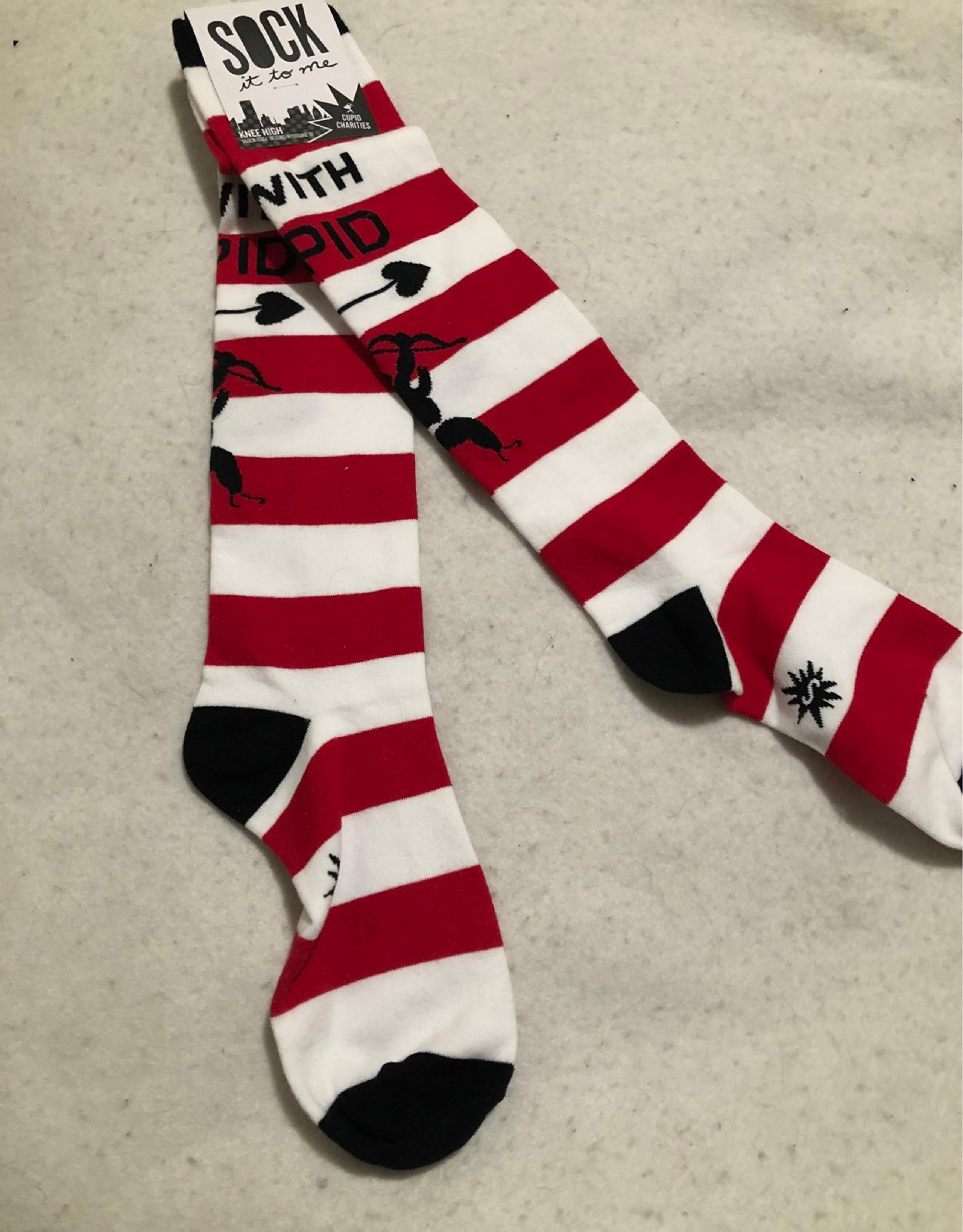 Sock it to me Cupid knee high Socks