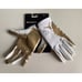 NIKE JORDAN VAPOR KNIT 4.0 METALLIC Football Receiver Gloves White Gold Size L