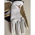 NIKE JORDAN VAPOR KNIT 4.0 METALLIC Football Receiver Gloves White Gold Size L
