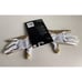 NIKE JORDAN VAPOR KNIT 4.0 METALLIC Football Receiver Gloves White Gold Size L