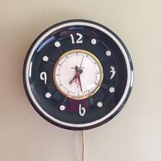Mid-Century Ceramic Wall/Desk Clock
