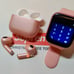 Smart Watch Bluetooth Call Fitness Tracker+Bluetooth Wireless Earbuds