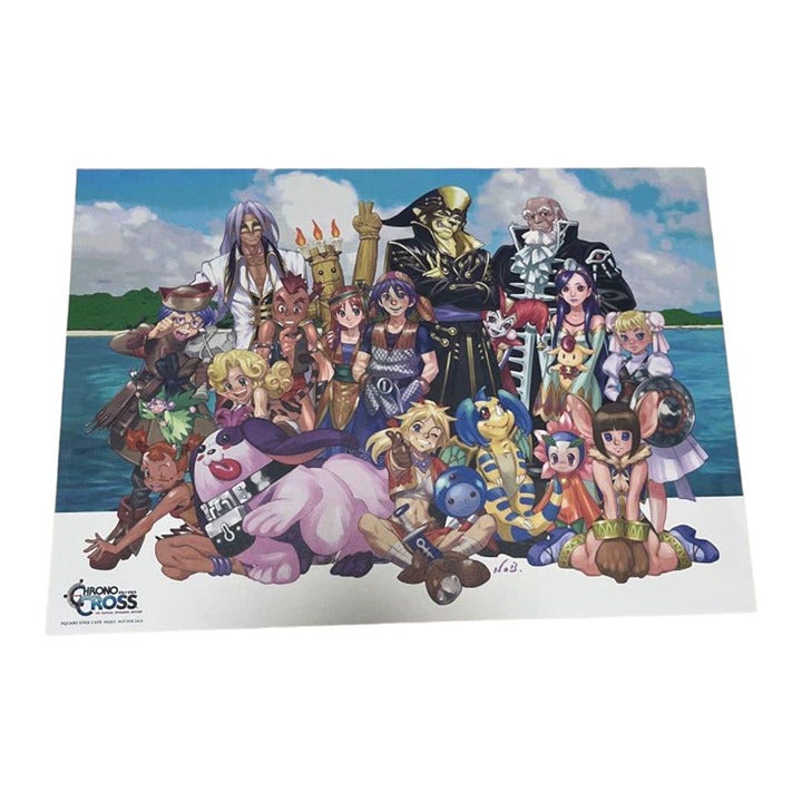 Chrono Cross Square Enix Cafe Collaboration Placemat - New Character Art