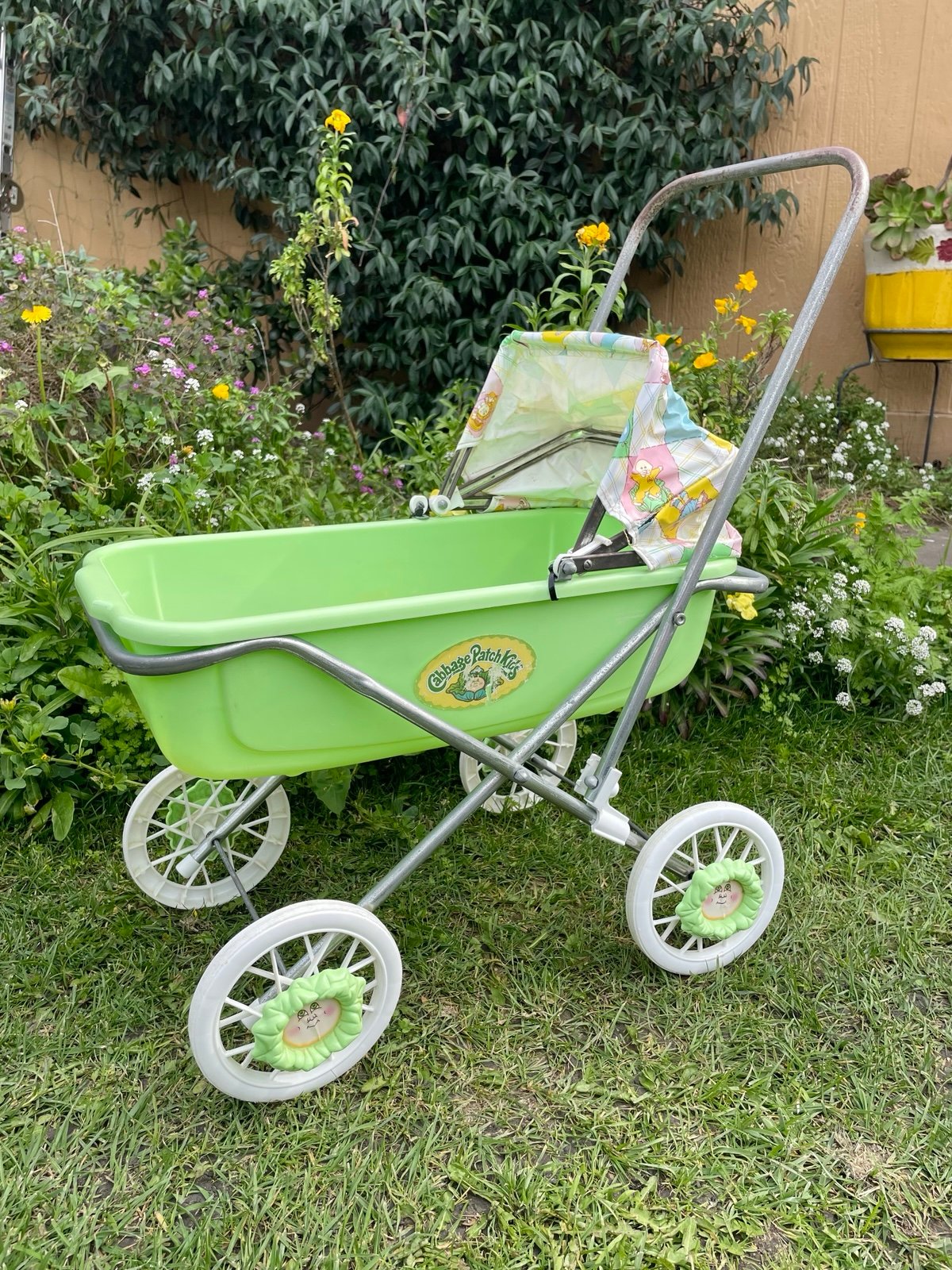 Vintage COLECO 1983 Cabbage Patch Doll Kids Stroller Carrier 3 in 1 Pram Buggy